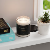 Unscented Soy Candle 9oz | Seasonal Co. Jar
