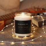 White Sage + Lavender Scented Soy Candle 9oz | Seasonal Co. Jar