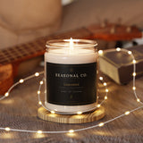 Unscented Soy Candle 9oz | Seasonal Co. Jar